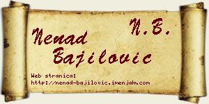 Nenad Bajilović vizit kartica